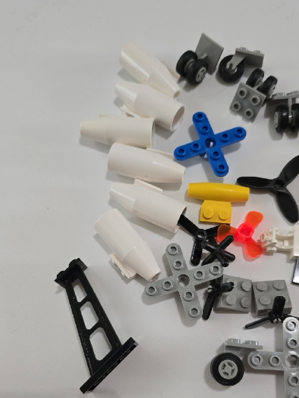 LEGO Assorted Kids Toy Plane Parts - White, Black, Blue, Red, Yellow - Picture 2 of 3